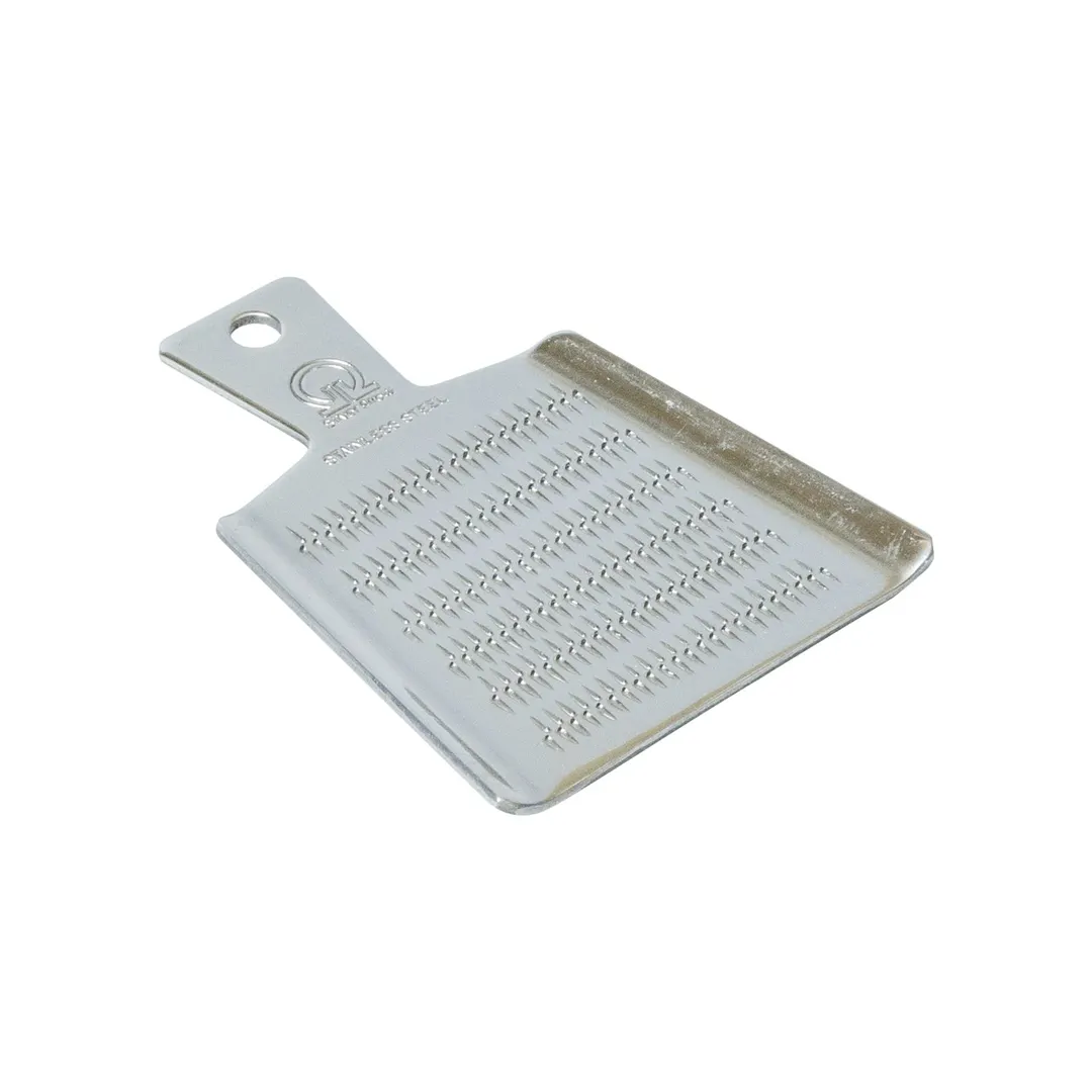 Korin TK-606-09 Mini Grater, 3"L x 2-1/4"W, Single‑Sided Stainless Steel Handle and Blade