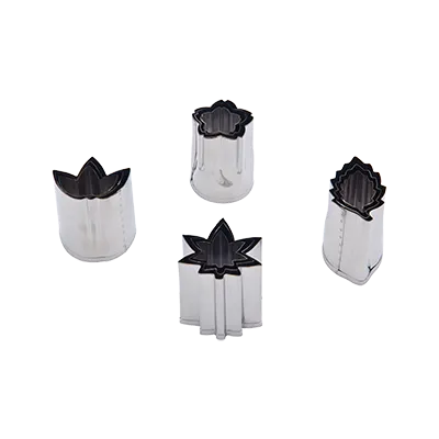 Korin TK-611-LEAF Stainless Steel Leaf Shape Vegetable Cutter, 3 Piece Set - Small, Medium, Large Sizes