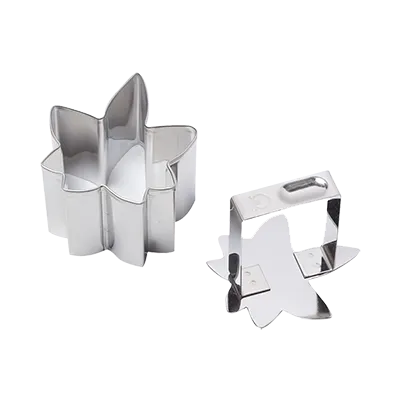 Korin TK-613-MOMIJI Rice Mold, 3-1/4"L x 3"W x 2-2/5"H, Stainless Steel, Leaf Design