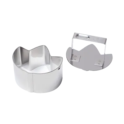 Korin TK-613-TAKE Rice Mold, 3-3/4"L x 3"W x 2-2/5"H, Bamboo Leaf, Stainless Steel, Dishwasher Safe
