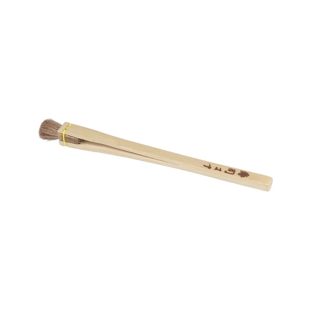 Korin TK-621-06 Pastry Brush, 6"L x 1/2"W, Flat, Horse Hair Bristles, Wood Handle