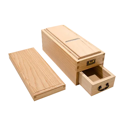Korin TK-625-02N Bonito Shaver, 9-3/10"L x 3-3/4"W x 4-1/4"H, Rectangular, Wood, Natural