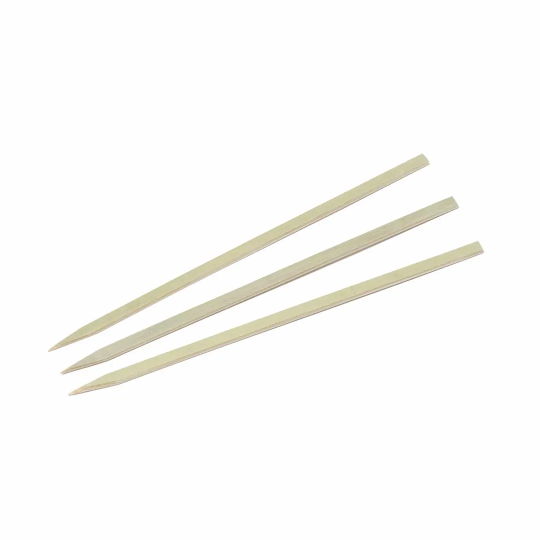 Korin TK-633-07-15 Flat Bamboo Skewers, 5" (15cm) Length, Natural Bamboo, Pack - 1/Pack