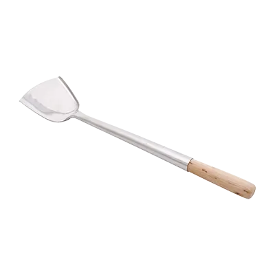 Korin TK-639-12 Professional Wok Spatula, 14-1/2"L x 4-3/4"W, Removable Wood Handle, Ergonomic Grip