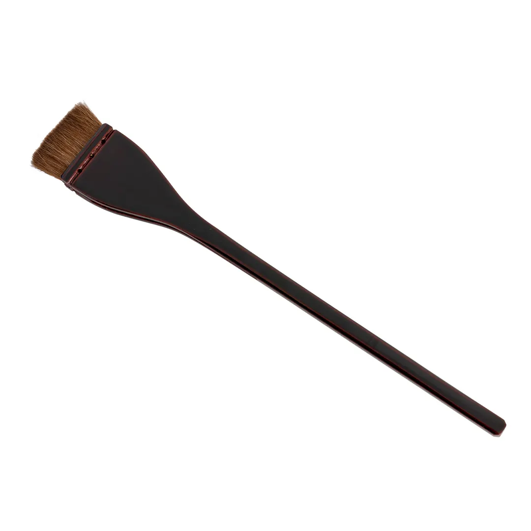 Korin TK-665-30 - Wide Lacquered Wooden Horse Hair Sauce Brush, 8.5" x 1.25", Premium Cleaning Tool