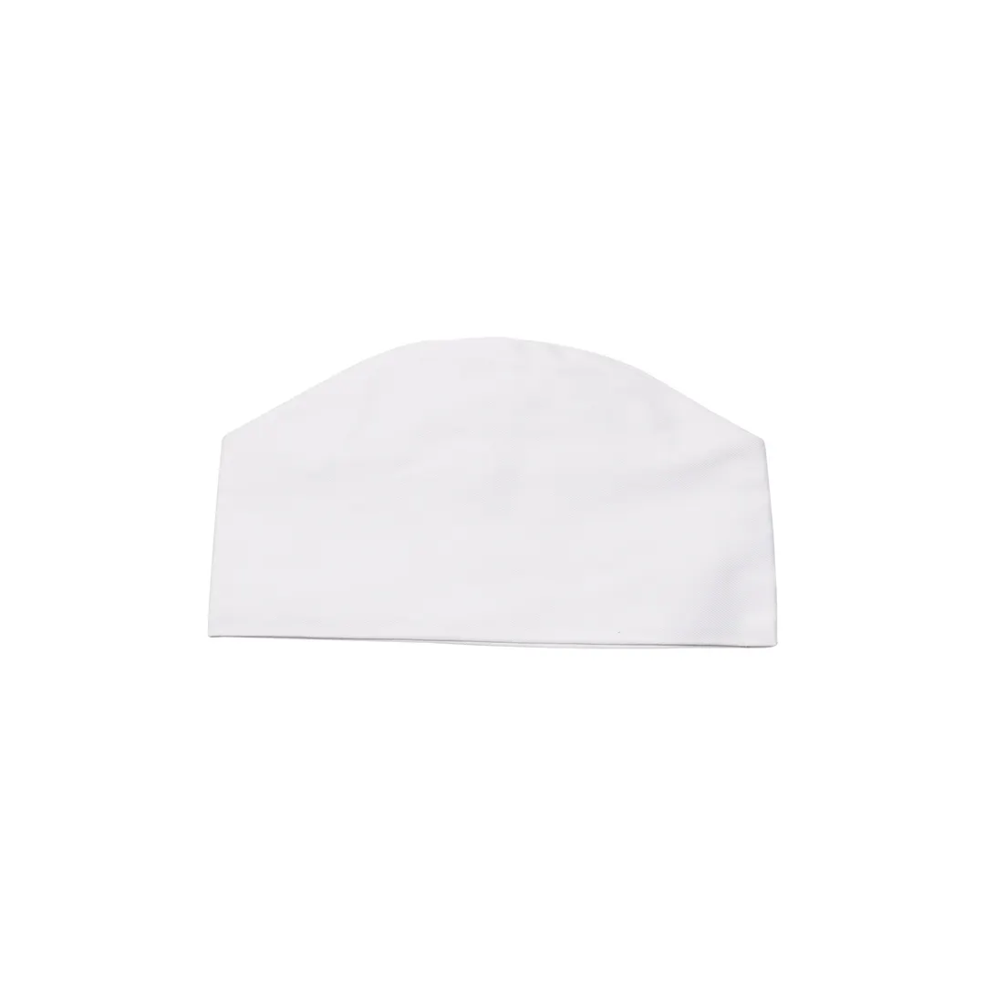 Korin UC-001-M Chef Hat – 22-4/5" Medium Beanie, 100% Cotton, White, Professional Kitchen Headwear