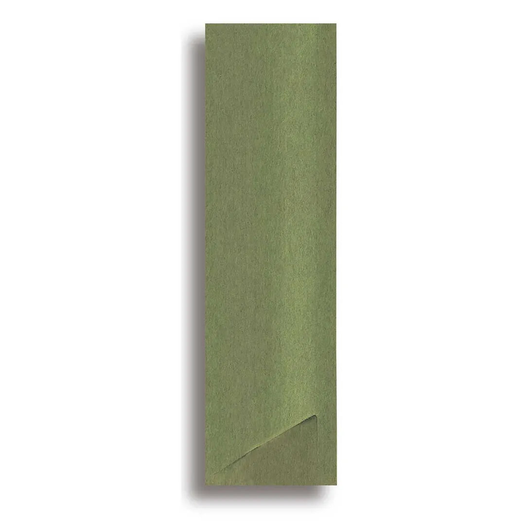 Korin WA-130GR Green Paper Sleeve for Chopsticks, 5" Length, Disposable Utensils - Pack
