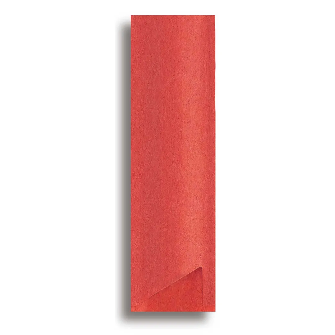 Korin WA-130RD Red Paper Sleeve Chopsticks, 5" Length, Disposable Kitchen Utensil - 1/Pack