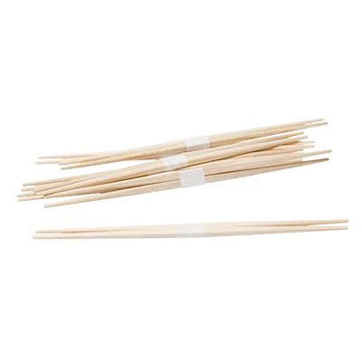 Korin WA-6 Chopsticks, 9-1/2"L Cedar Wood, Pointed Ends, Paper Band - Made in Japan - 500/Case