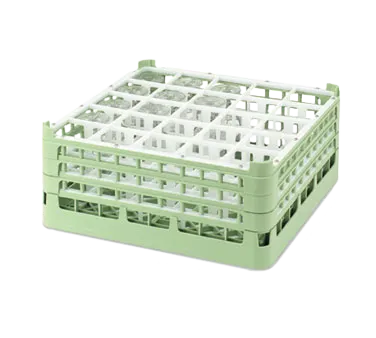 Vollrath 5268410 Dishwasher Rack, Full‑Size 25‑Compartment Green, 19.75"W x 19.75"D x 4.13"H, NSF Certified