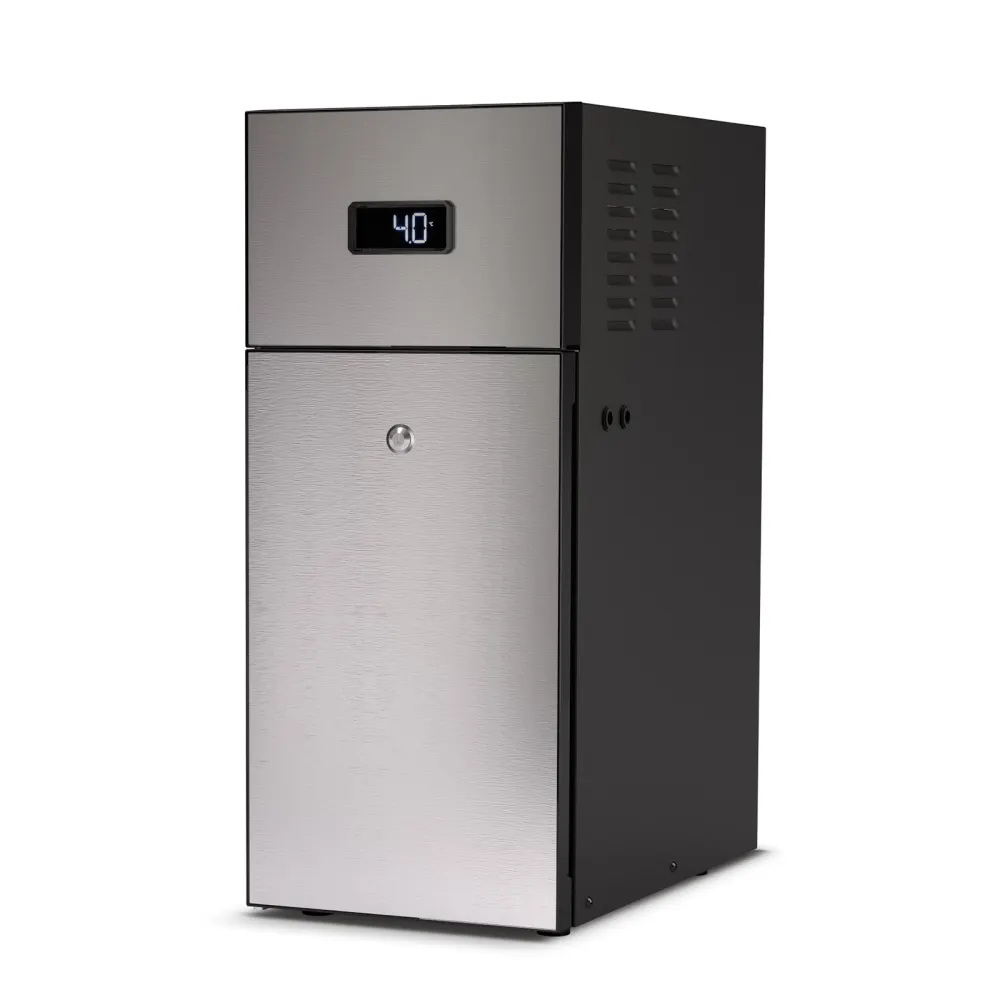 Vitrifrigo FG20I-SX-BLACK Countertop Refrigerator, 0.5 cu.ft, 2 Gal Plastic Container