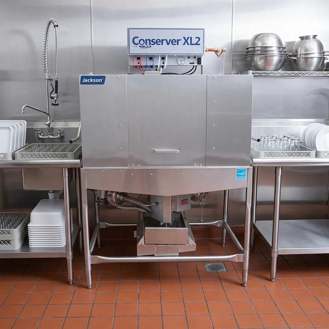 Jackson WWS CONSERVER XL2 50" Door Type Low Temp Dishwasher - Double Rack, 74 RPH - 83 Gal/Hr