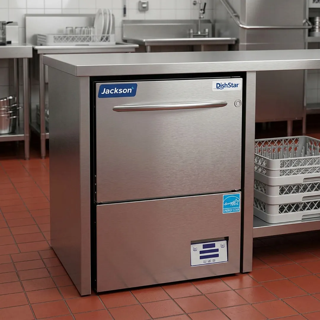 Jackson WWS DISHSTAR HT-E-SEER 27" Undercounter Dishwasher,20 Rack/Hr-13 Gal/Hr-High Temp w/Booster
