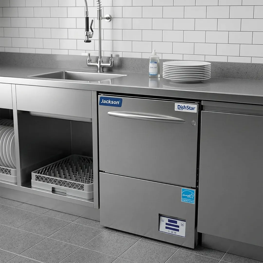 Jackson WWS DISHSTAR HT-E-SEER 27" Undercounter Dishwasher,20 Rack/Hr-13 Gal/Hr-High Temp w/Booster