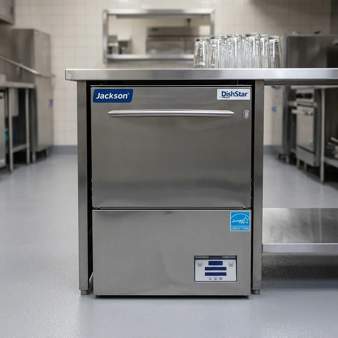 Jackson WWS DISHSTAR HT-E 24" Undercounter Dishwasher,13/21 or 36 Racks/Hr-High Temp w/Booster