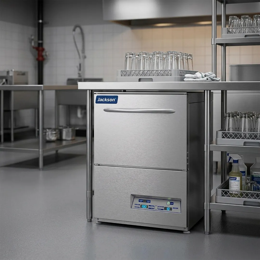 Jackson WWS DISHSTAR HT 24" Undercounter Dishwasher,24 Racks/Hr-26 Gal/Hr-High Temp w/ Booster
