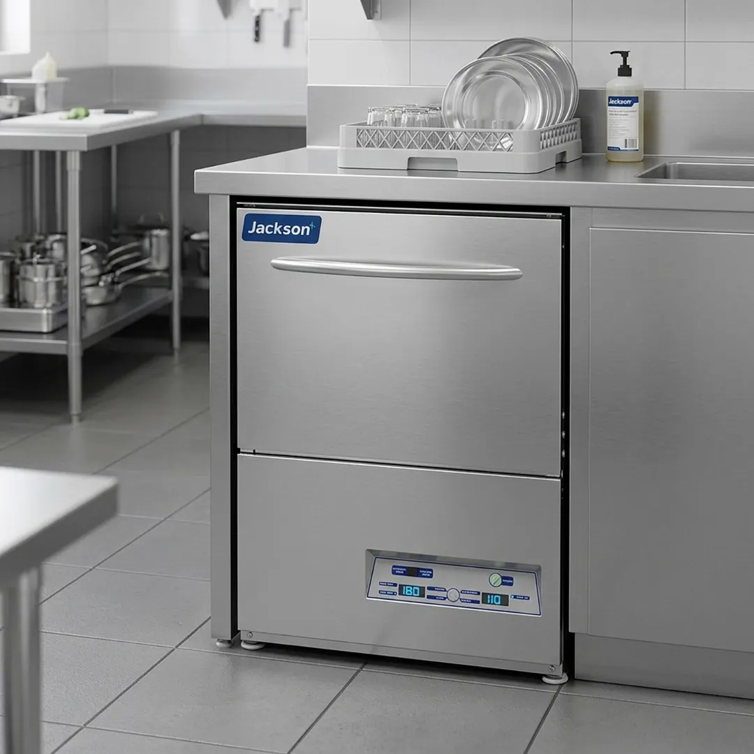 Jackson WWS DISHSTAR HT 24" Undercounter Dishwasher,24 Racks/Hr-26 Gal/Hr-High Temp w/ Booster