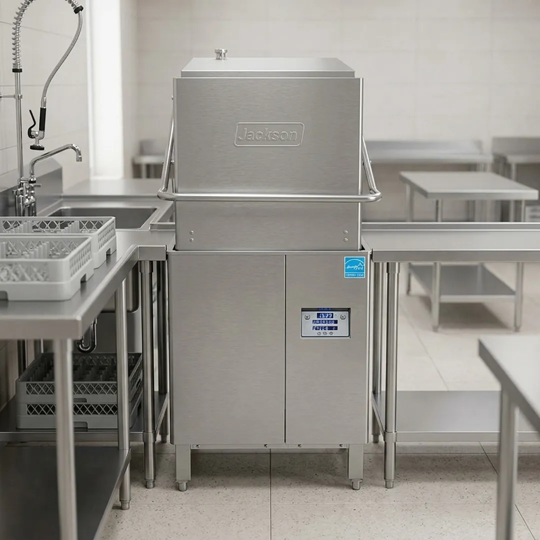 Jackson WWS DYNASTAR(40-70) 28.5" Door Type Dishwasher, 57 RPH - 40 Gal/Hr - High Temp w/Booster