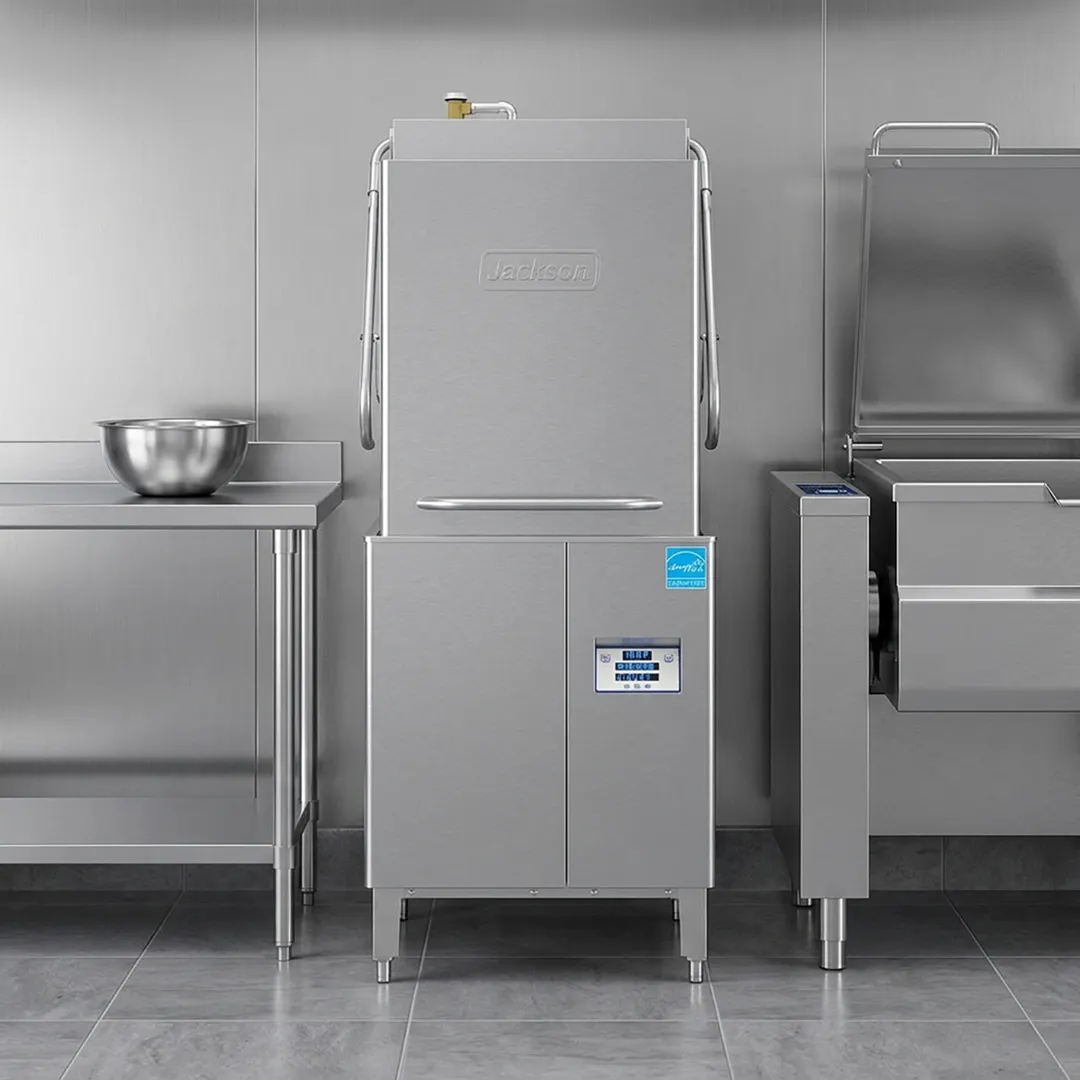 Jackson WWS DYNASTAR HH-E W/O 30" High Temp Door Type Dishwasher without Booster, 57 RPH
