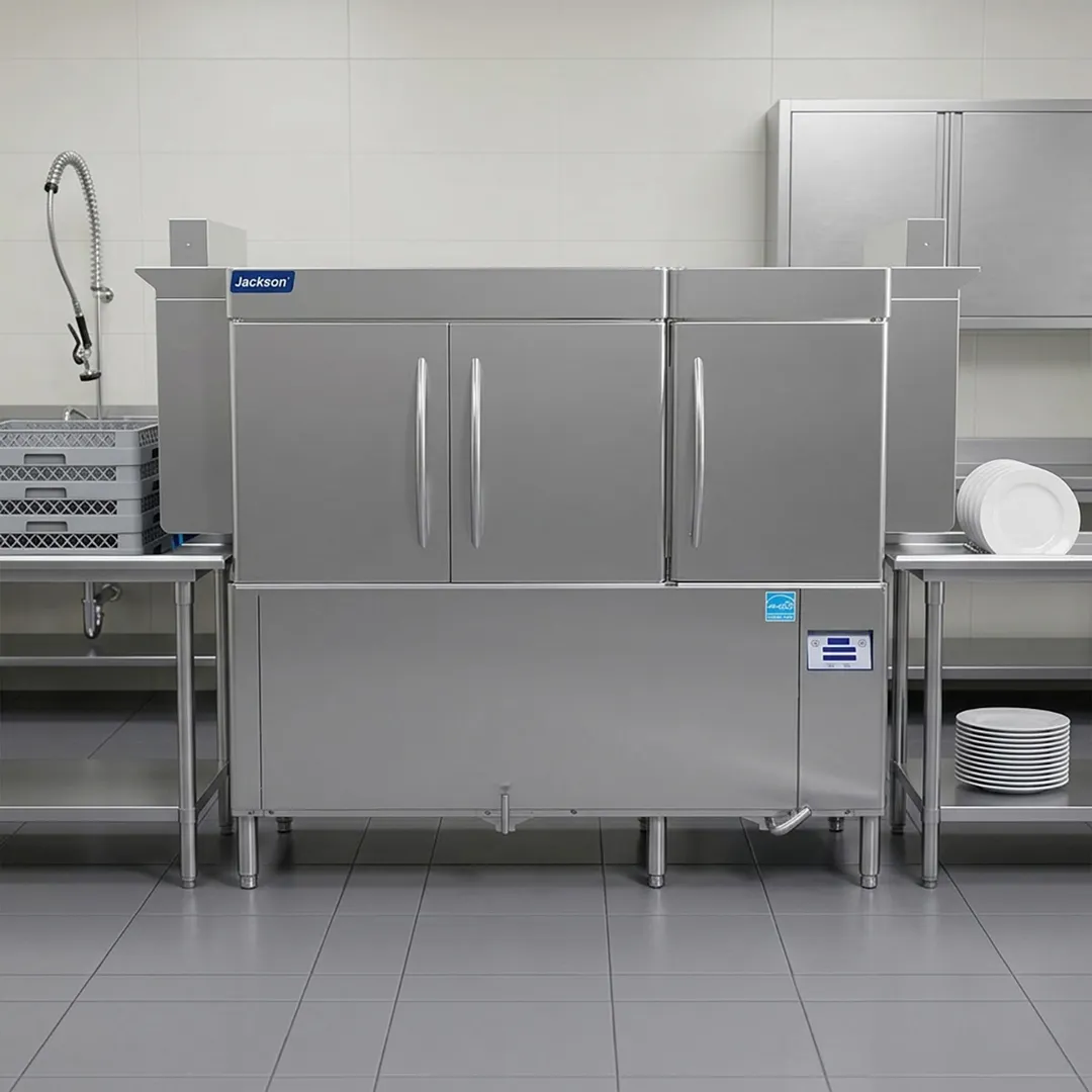 Jackson WWS RACKSTAR 66CE 66" Conveyor Dishwasher, 223 RPH - 153 Gal/Hr - High Temp without Booster