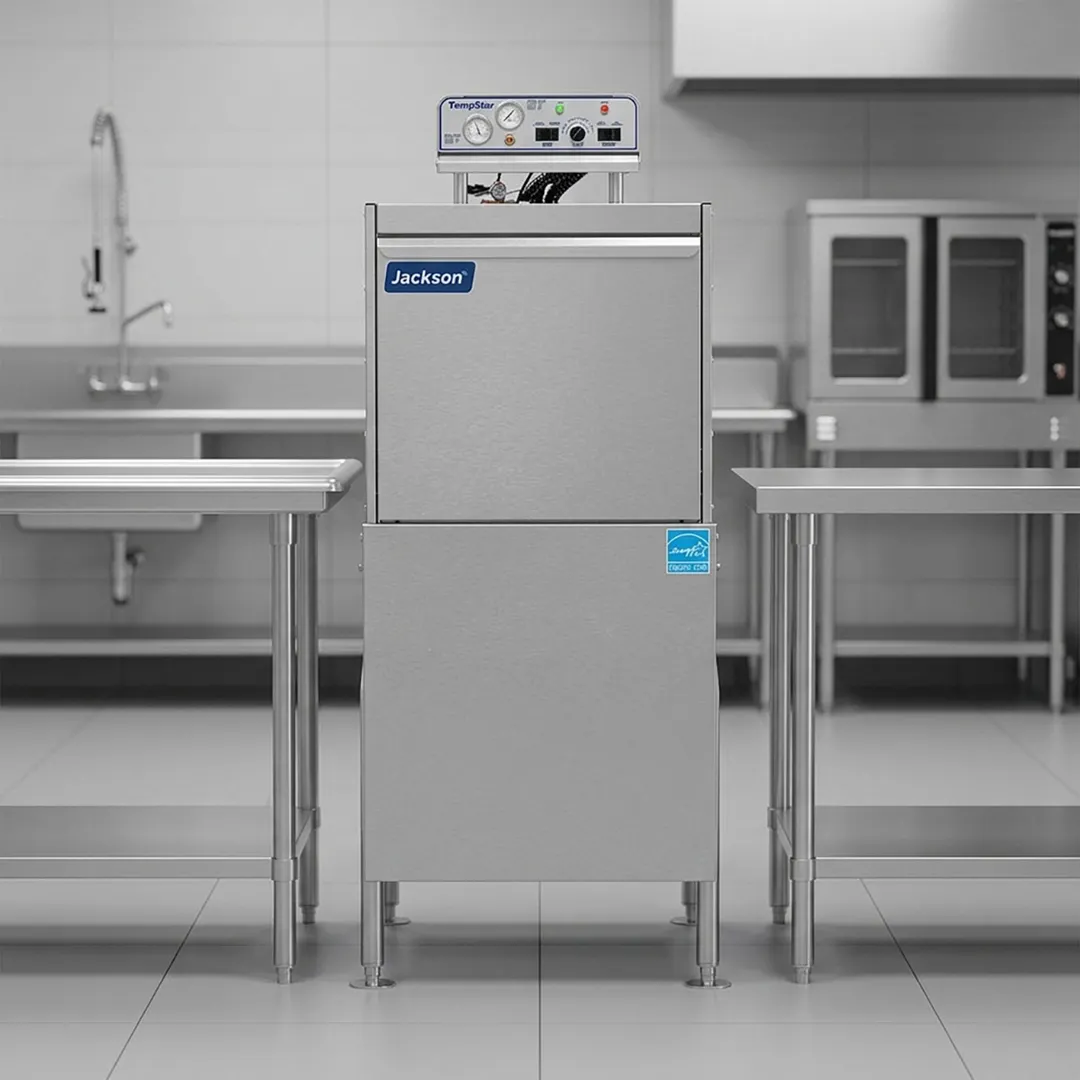 Jackson WWS TEMPSTAR FL 26" Door Type Dishwasher, 65 Racks/Hr - 56.07 Gal/Hr - High Temp w/Booster