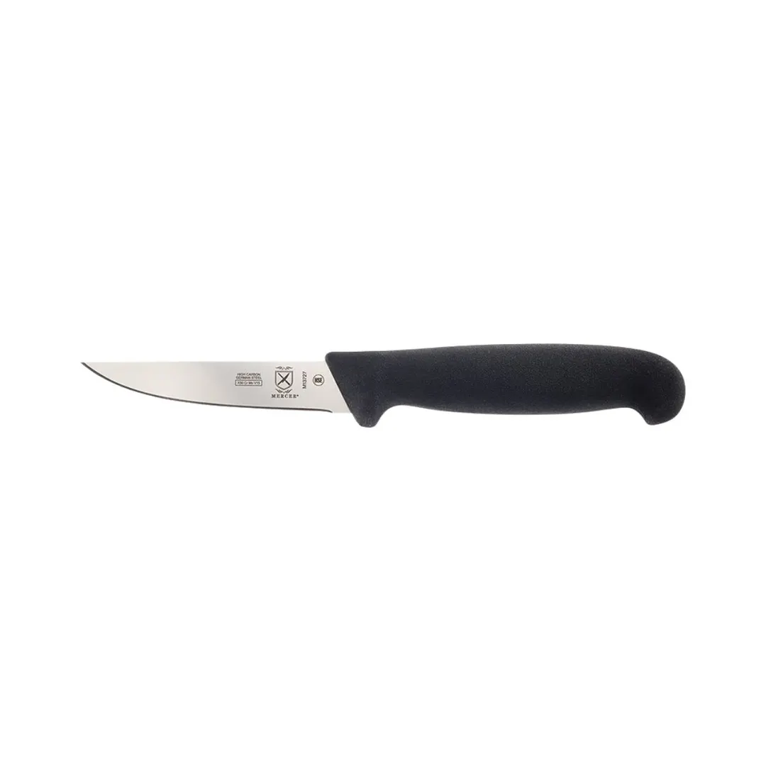 Mercer M13727 - 4" BPX Paring/Rabbit Knife, Ice‑Hardened German Steel Blade, Nylon Handle, NSF