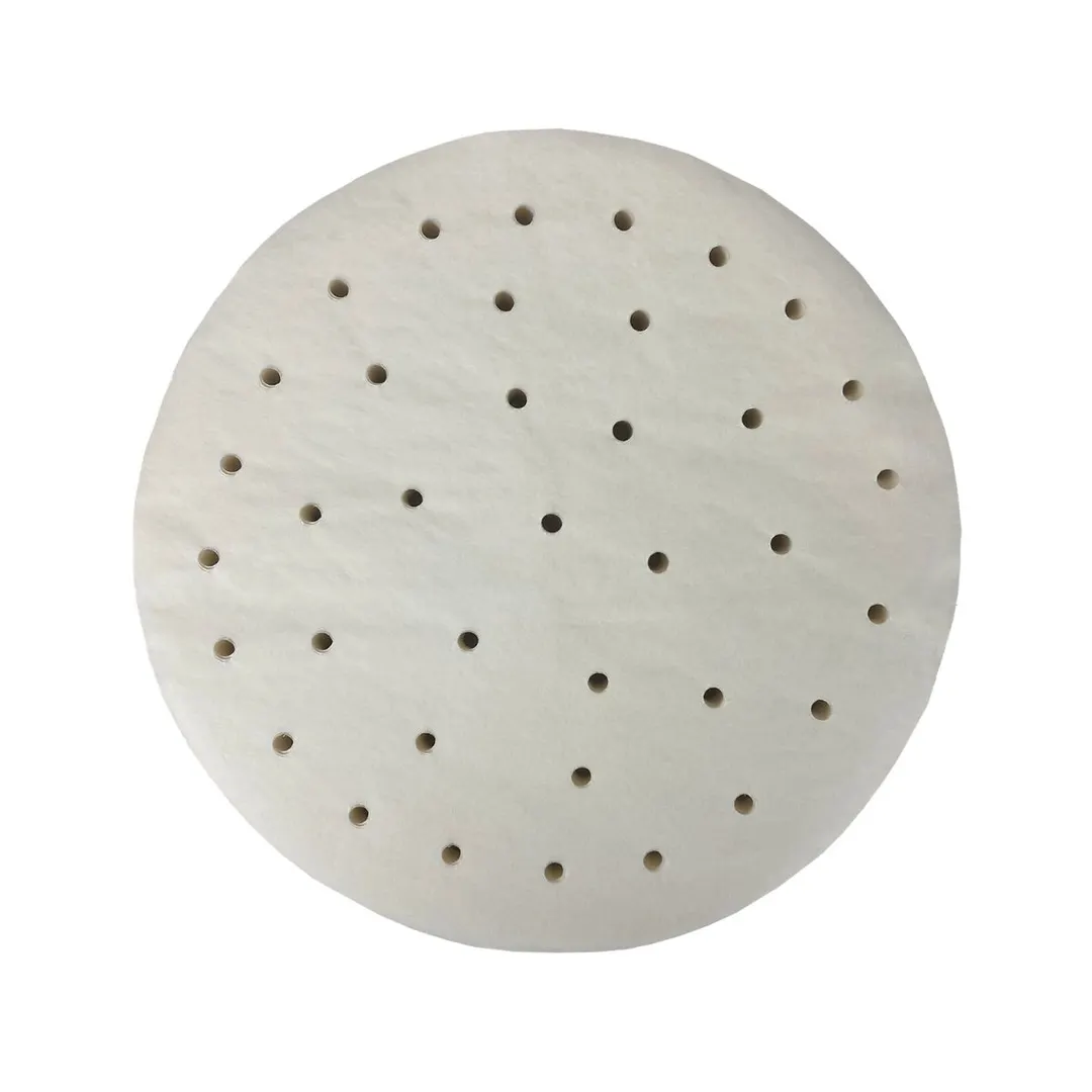 Town 36705 Premium Dim Sum Paper, Perforated, 7" for 8" Bamboo Steamer - 1/Bag