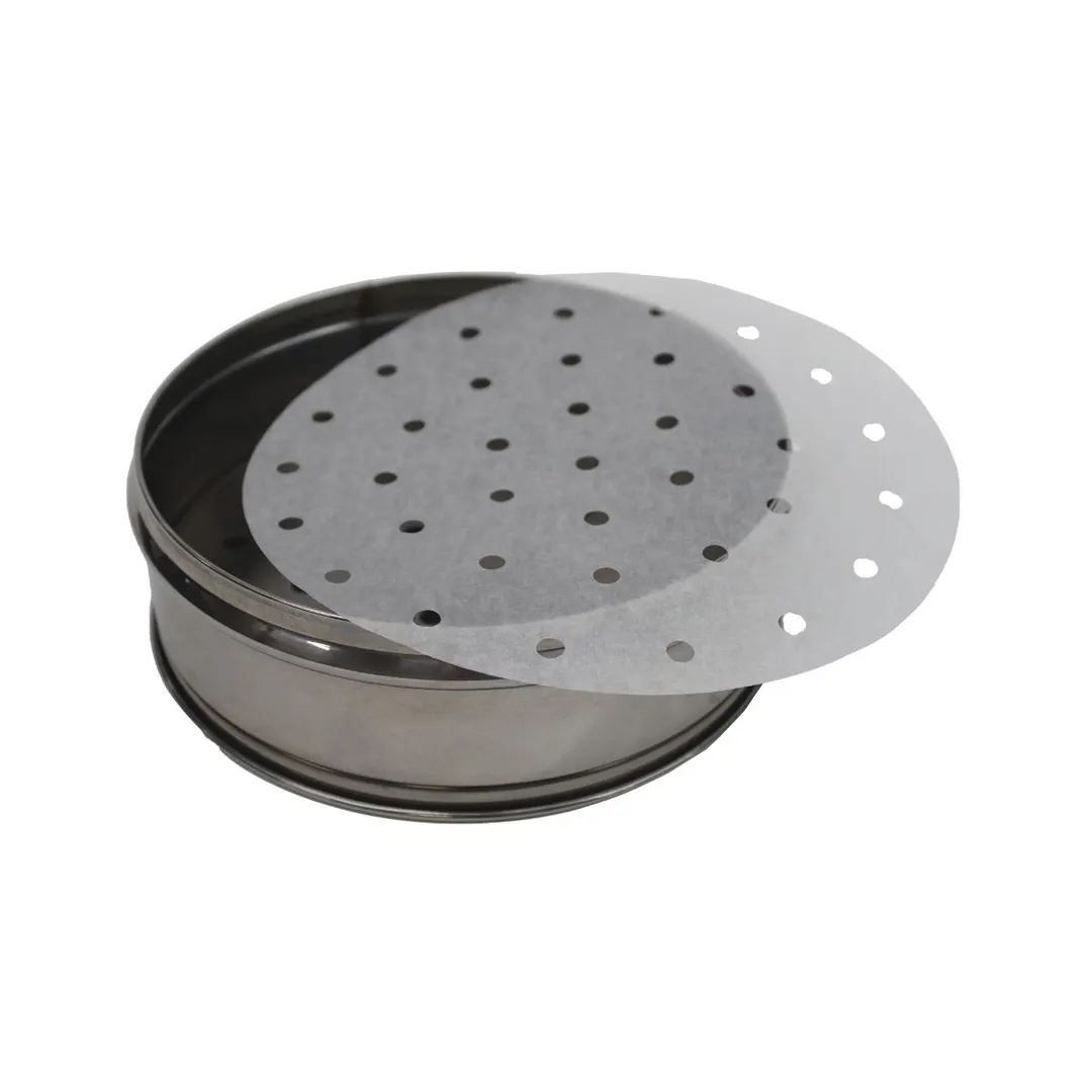 Town 36706 Dim Sum Paper, Perforated, 7.5" for 8" Stainless Steel Steamer - 1/Bag