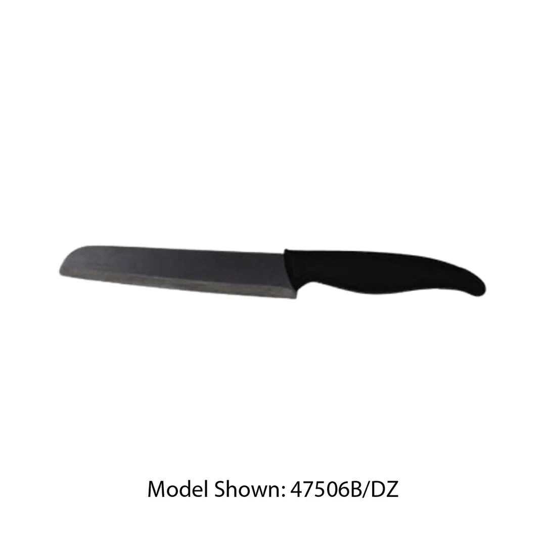 Town 47506W/DZ Bread & Sandwich Knife, 6"-7" Ceramic Blade, White Handle - Dozen