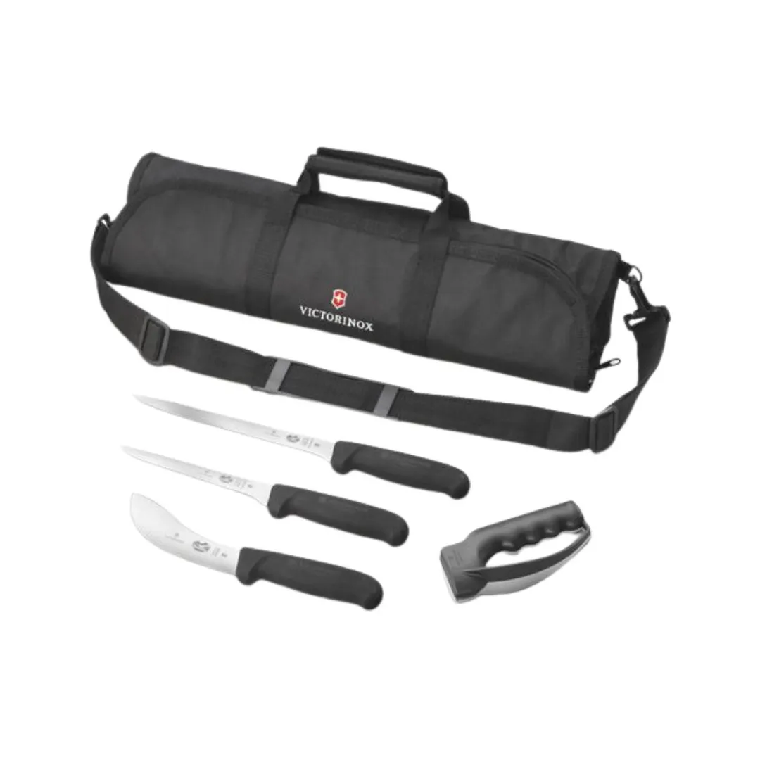 Victorinox 5.1003.51-X2 Outdoor Field Dressing Kit, Small Black Knife Set, Swiss Steel Blades, Boxed