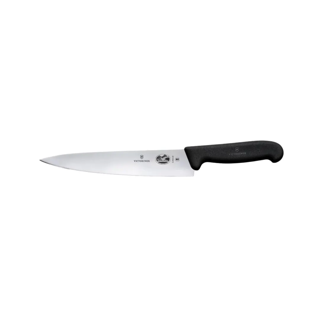Victorinox 5.2003.22B Chef Knife – 9" Stamped Blade, Black Fibrox Pro Handle, 7"-9" Length, Cutlery