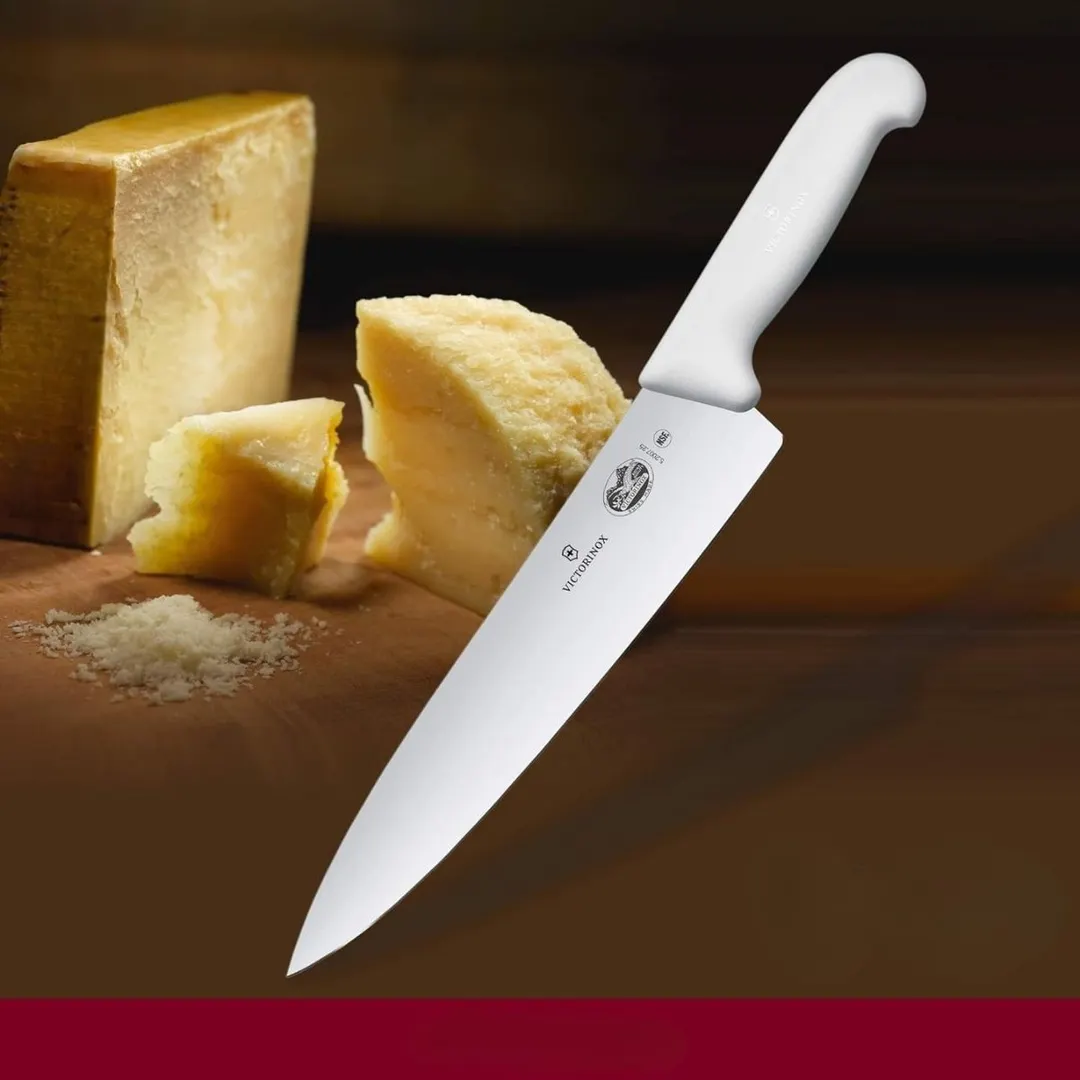 Victorinox 5.2007.25 Chef Knife – 10" Blade, 2-1/4" White Fibrox Pro Slip‑Resistant Handle, NSF