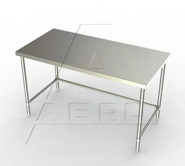 AERO Mfg 2TSX-3060 Stainless Steel Top 54" - 62" Work Table
