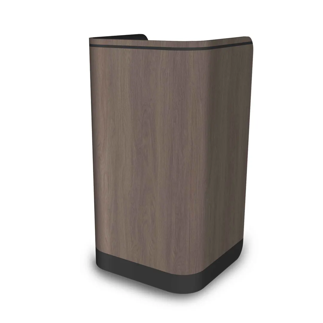 Forbes Industries 5966 Podium, 25.5"W x 23"D x 47"H, Laminate Finish with Slate Accents, Tilt‑Roll Wheels