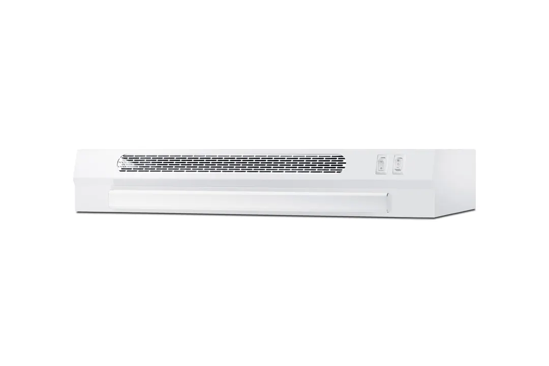 Summit HRTX24WADA 24" Retractable Range Hood, Glossy White, CSA Certified