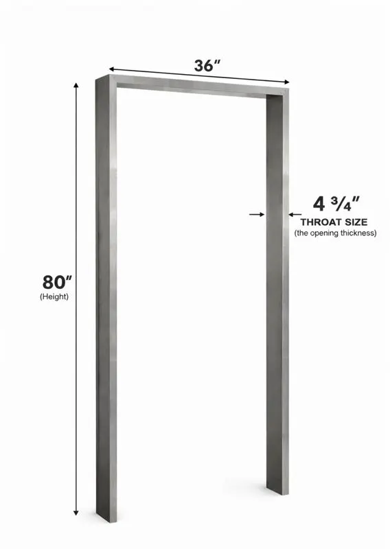 World Manufacturing 36” × 80” Stainless Steel Door Frame