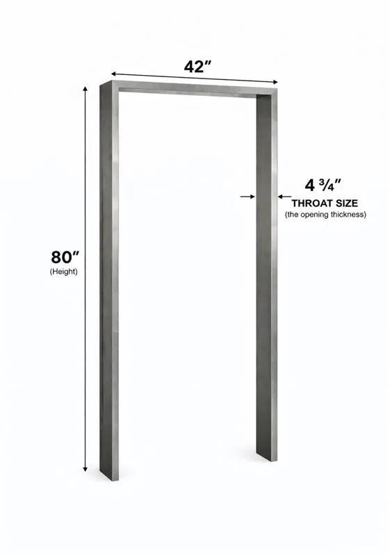World Manufacturing 42” × 80” Stainless Steel Door Frame