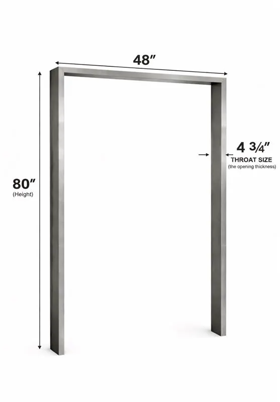World Manufacturing 48” × 80” Stainless Steel Door Frame