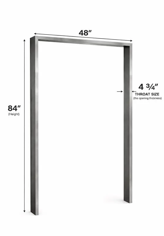World Manufacturing 48” × 84” Stainless Steel Door Frame