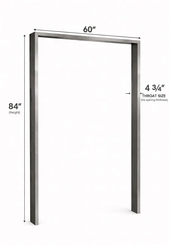 World Manufacturing 60” × 84” Stainless Steel Door Frame