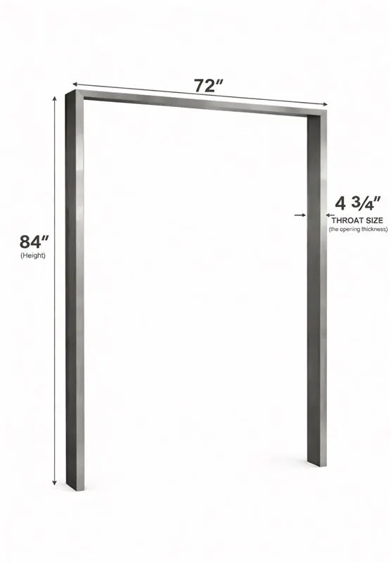 World Manufacturing 72” × 84” Stainless Steel Door Frame