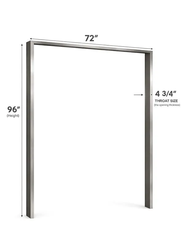 World Manufacturing 72” × 96” Stainless Steel Door Frame