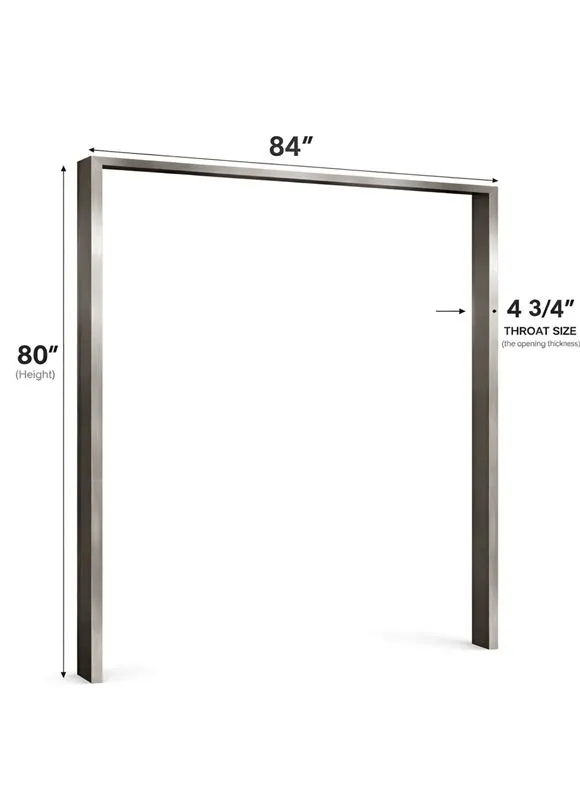 World Manufacturing 84” × 80” Stainless Steel Door Frame