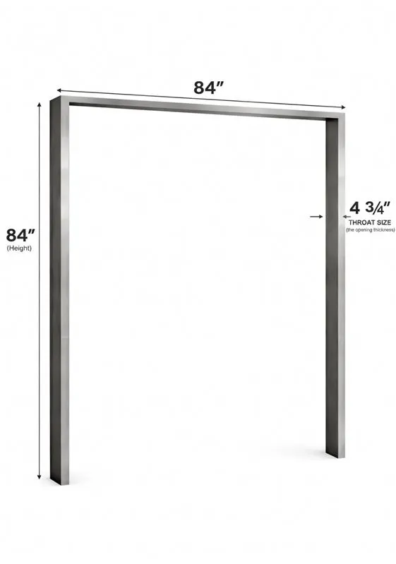 World Manufacturing 84” × 84” Stainless Steel Door Frame