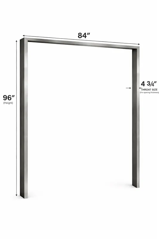 World Manufacturing 84” × 96” Stainless Steel Door Frame