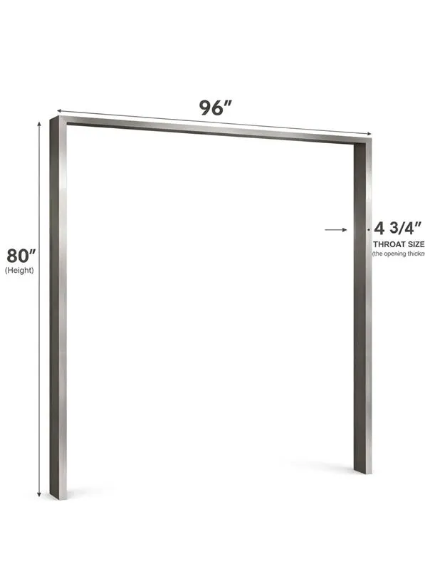 World Manufacturing 96” × 80” Stainless Steel Door Frame