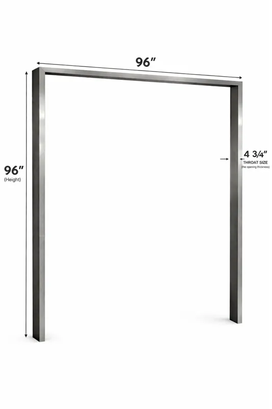 World Manufacturing 96” × 96” Stainless Steel Door Frame