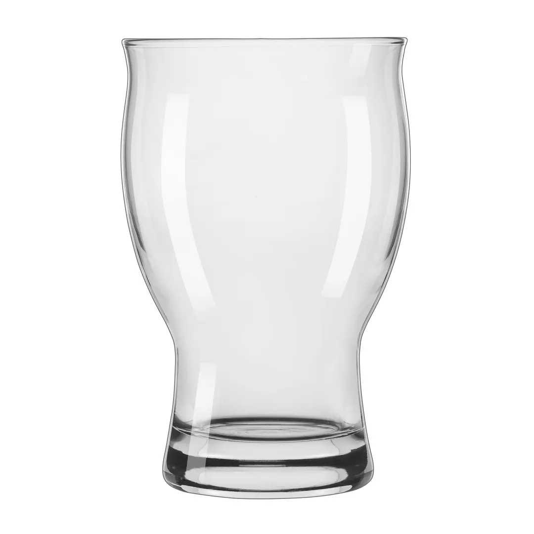 Libbey 1008 Craft Beer Glass – 14¼‑Oz Stemless Pilsner/Wheat, Flared Top, Tempered Glass - 12/Case