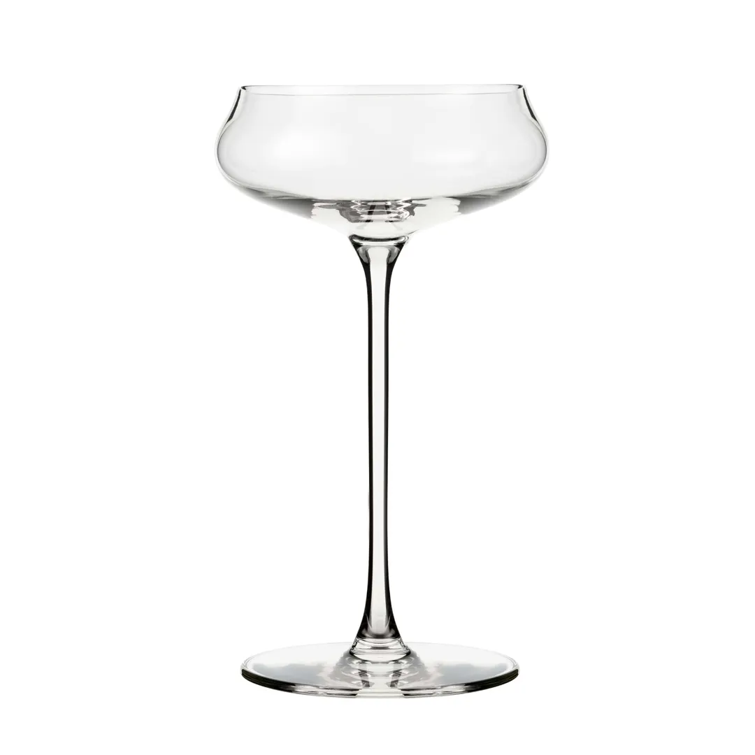 Libbey 1009304 - Virtuoso Coupe Champagne Glass, 6.75 oz, Stem Base, Tempered Glass - 12/Case