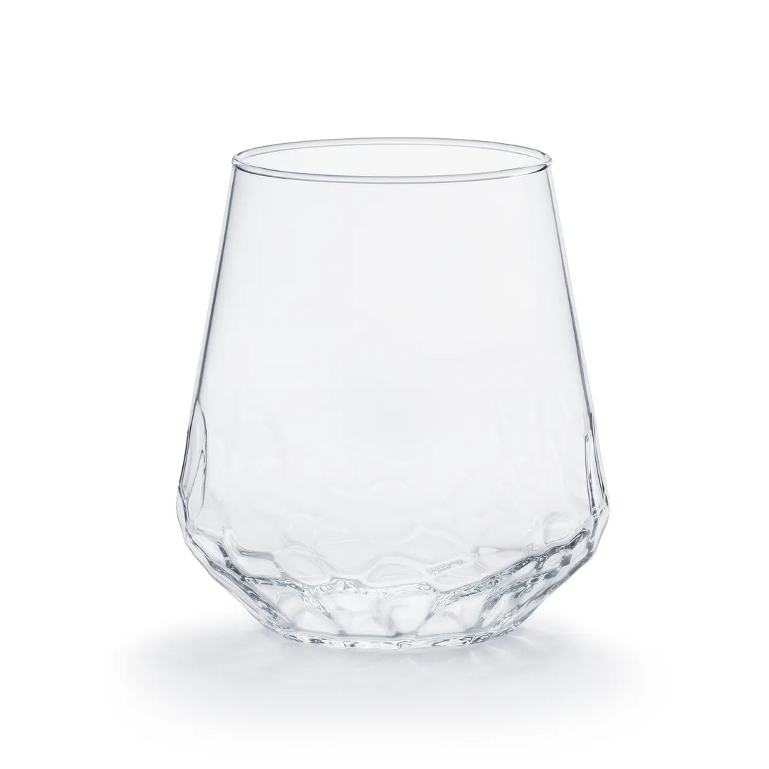 Libbey 1062 - Stemless Wine Glass, 17-3/4 oz, 4"1/4" Height, Clear Glass, Safedge® Rim - 12/Case